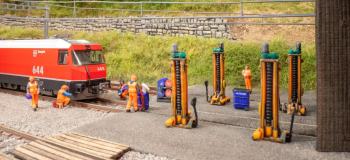 NO 35900 - Figurines thématiques, Dépôt de locomotives, 3D-Master - Noch