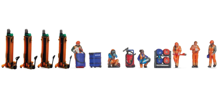 NO 35900 - Figurines thématiques, Dépôt de locomotives, 3D-Master - Noch