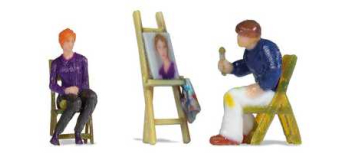 NO 10415 - Peintre avec modèle et chevalet, 3D-Master - Noch