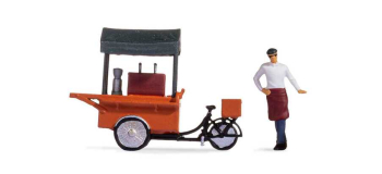 NO 16506 - Tiny-Scenes « Stand de café » : Barista et son coffee-bike - Noch