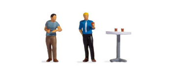 NO 16507 - Tiny-Scenes « Pause café » : Consommateurs de café et table haute - Noch