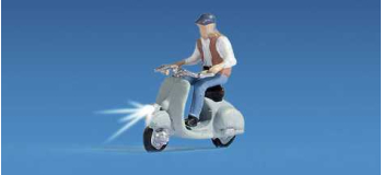 NO 17511 - Conducteur avec scooter éclairé - Noch