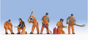 Modélisme ferroviaire : NOCH NO 36276 - Equipe de poseurs de voies