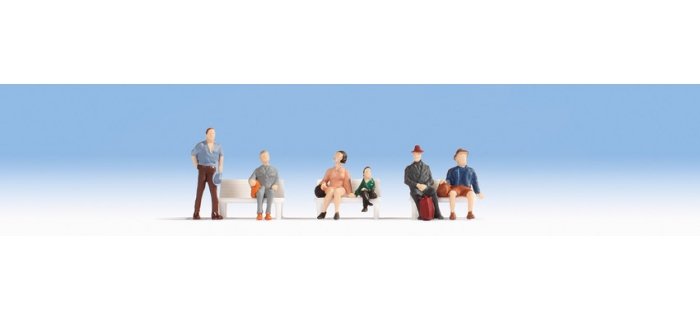NOCH 15226 – 6 Figurines Voyageurs D'Affaires – Échelle HO Pour Modélisme Ferroviaire