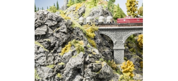 Modélisme ferroviaire : NOCH NO 58462 - Plaque rocheuse Basalte