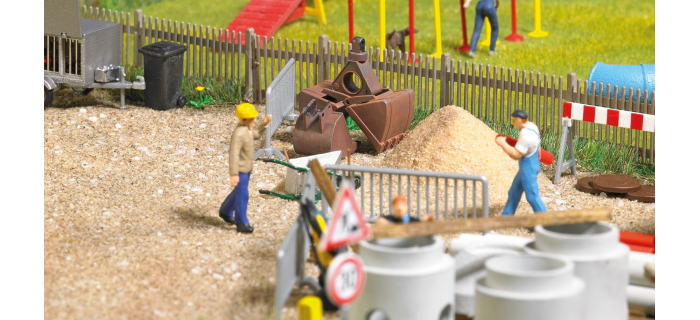 modelisme ferroviaire miniatures Busch 7799 - Godets de grues