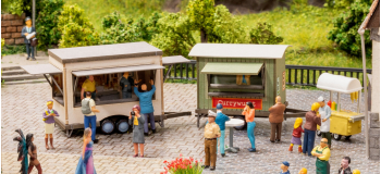 modelisme-ferroviaire NOCH 14396 - Remorques Snacks mobiles, 2 pcs - Noch