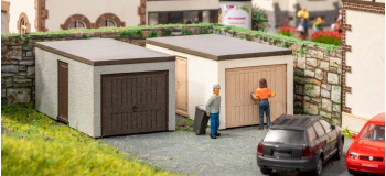 modelisme-ferroviaire NOCH 14677 - Garages préfabriqués, 2 pièces - Noch