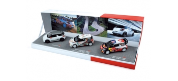 Miniatures : NOREV NORE511620 - Citroën DS3 Racing 2012 + DS3 R3 2012 + DS3 WRC Monte Carlo 2012 - Wi