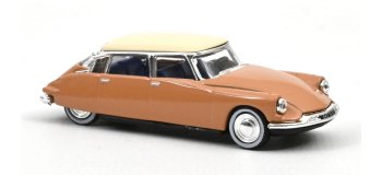 NORE157090 - Citroën DS 19 1959, Ecaille Blonde avec toit blanc - Norev