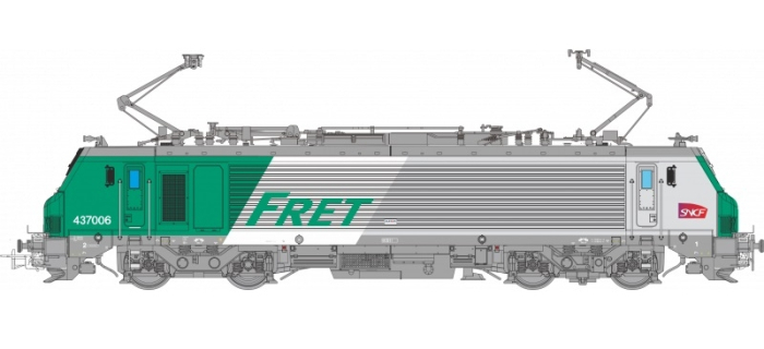 OS3702 - Locomotive électrique BB 437006 FRET SNCF, EMT Thionville - Oskar