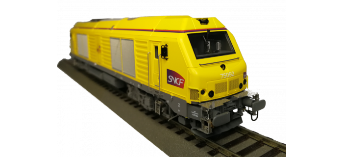 OS7505 - Locomotive diesel BB 675092 SNCF INFRA toit jaune - Oskar