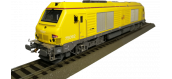 OS7505DCCS - Locomotive diesel BB 675092 SNCF INFRA toit jaune, DCC SOUND - Oskar