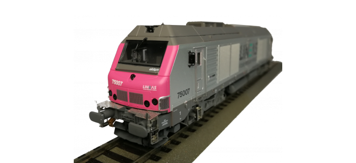 OS7520 - Locomotive diesel BB 75007 nez fuchsia v1 LINEAS - Oskar