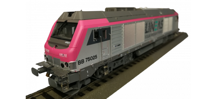 OS7525 - Locomotive diesel BB 75025 nez fuchsia v2 LINEAS - Oskar