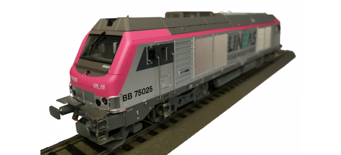 OS7525DCCS - Locomotive dieselBB 75025 nez fuchsia v2 LINEAS, DCC SOUND - Oskar