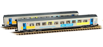 P94500 - Set de 2 voitures Corail Fluo Grand Est - Piko