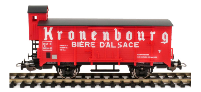 Set 3 Wagons Bâchés Rils Rouge Fret SNCF + Kronenbourg + Gris Avec Fdc Sncf Ep Vi En Xml 442 370 21904