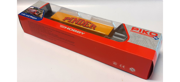 DEP-P96973-1 - Wagon plat 2 essieux SNCF avec container PINDER - Piko