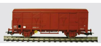 P96628 - Wagon couvert 2 essieux SNCF, type GS 4 brun rouge UICF - Piko