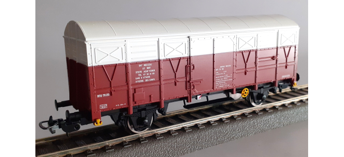 P96621A - Wagon couvert 2 essieux Gs4 RTO TR135 Meccoli - Piko
