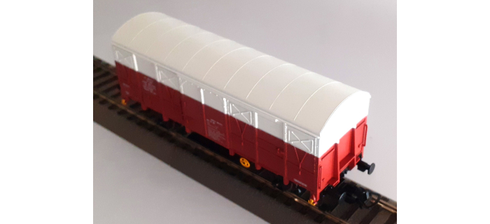 P96621A - Wagon couvert 2 essieux Gs4 RTO TR135 Meccoli - Piko