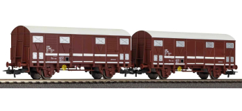 P97311 - Set de 2 wagons couvert primeurs type Ghs 69.9, SNCF - Piko