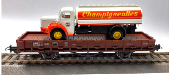 P58401-C - Wagon plat avec camion berliet 