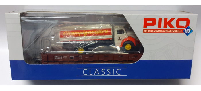 P58401-C - Wagon plat avec camion berliet 