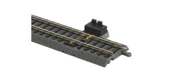 Rail PIKO A avec ballast, rail droit 231 mm pour prise de connexion