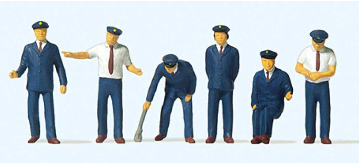 Preiser 16325 - 120 Figurines HO Personnels De Gare Et Voyageurs - Neuf