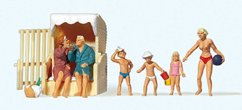 PR10438 - Couples et enfants à la plage - Preiser