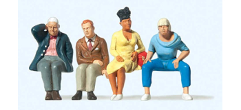 PR65350 - Voyageurs assis - Preiser