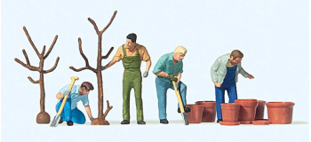 PR10466 - Jardiniers et accessoires, en plantant - Preiser