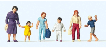 PR14041 - Figurines Femmes avec enfants marchant - Preiser