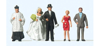 PR14058 - Figurines Curé et invités - Preiser