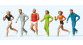 PR14078 - Figurines Joggers - Preiser