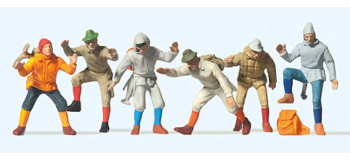 PR14082 - Figurines Montagnards (= randonneurs en montagne ou alpinistes) - Preiser