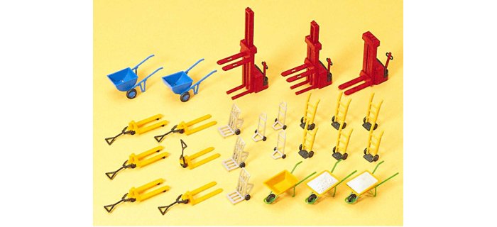 Figurines Magasiniers Avec Transpalettes Preiser échelle 1/160 - Modèle Détaillé Pour Maquettes