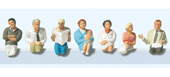 PR10298 - Passagers assis avec voiture - Preiser