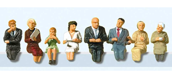 PR10299 - Passagers assis pour voitures restaurant - Preiser