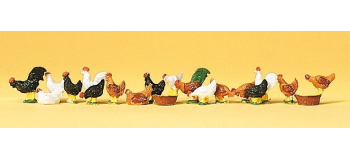 PR14168 - Poules et coqs - Preiser
