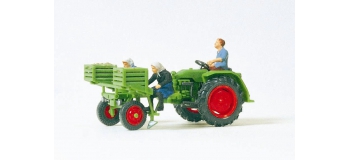 PR17935 - Tracteur  PR PLANTATION DE PDT+3 FIGURINES - Preiser