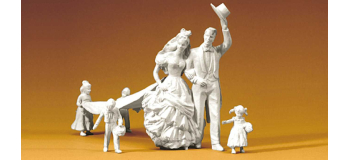 PR45180 - Couple de mariés avec enfants - Preiser