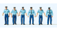 PR10341 - Policiers français marchant - Preiser