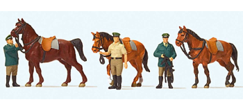 PR10583 - Policiers allemands et leurs chevaux - Preiser