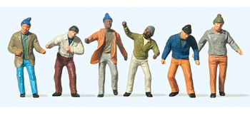 PR20262 - Travailleurs du cirque montant la tente - Preiser