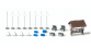Preiser 17320 Accessoires de decors miniatures