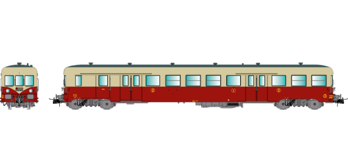 Remorque d'Autorail ZS 17206 - R37 H0 41252DCC - HO 1/87 - SNCF - EP