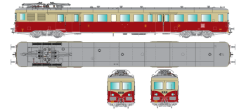 R37 41051DS Automotrice Z 7110 SNCF, toit gris, Lyon-Mouche, DCC Son